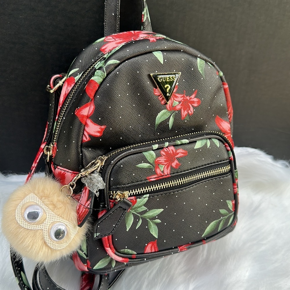 New GUESS Women’s Floral Mini Backpack - Picture 4 of 5